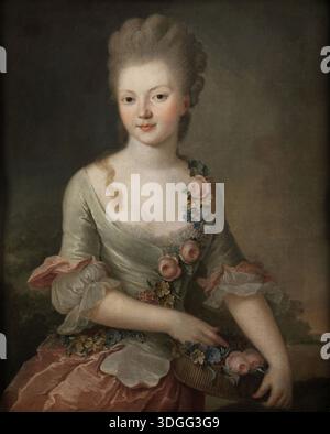 Ritratto di Anna Amalia di Prussia (1723-1787), sorella di Federico II di Prussia (1712-1786). Foto Stock
