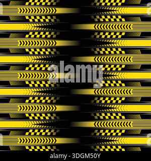 Design racing nero Illustrazione Vettoriale