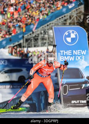 Ruhpolding, Germania 14 - 18 gennaio 2026: BMW IBU Biathlon World Cup - 2025/2026 - Ruhpolding - Women's Pursuit 10km nella foto: Foto Stock