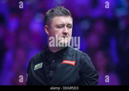 Londra, Regno Unito. 18 gennaio 2026. Kyren Wilson durante la Johnstone's Paint Masters Snooker Final 2026 tra John Higgins e Kyren Wilson ad Alexandra Palace, Londra, Inghilterra il 18 gennaio 2026 Credit: Dylan Hepworth/Every Second Media Credit: Every Second Media/Alamy Live News Foto Stock