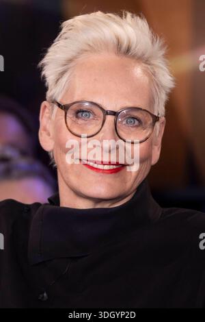 Bärbel Schäfer bei der Aufzeichnung der NDR Talk Show im NDR Fernsehstudio Lokstedt. Amburgo, 16.01.2026 *** Bärbel Schäfer alla registrazione del talk show NDR nello studio televisivo NDR di Lokstedt Amburgo, 16 01 2026 foto:xgbrcix/xFuturexImagex ndr talk1601 6182 Foto Stock