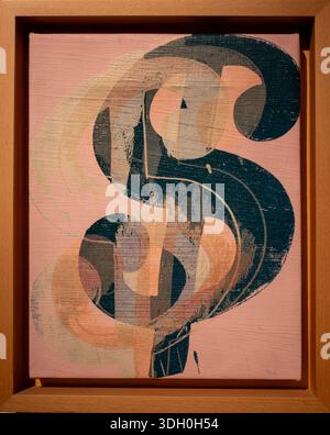 Dollar Painting di Andy Warhol Foto Stock