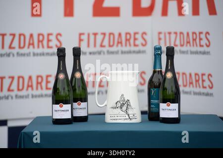 Windsor, Berkshire, Regno Unito. 18 gennaio 2026. I premi attendono i vincitori in una giornata intensa all'ippodromo Royal Windsor il terzo giorno del weekend di corse di cavalli di tre giorni del Berkshire Winter Million. Crediti: Maureen McLean/Alamy Live News Foto Stock