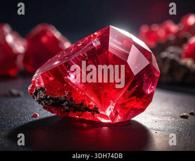 minerale prezioso non lavorato Foto Stock