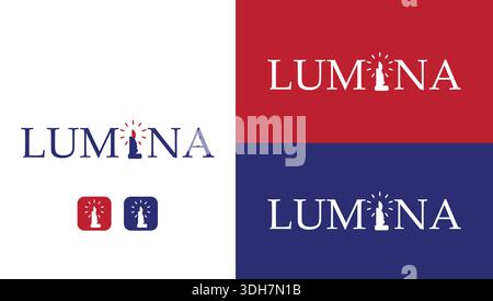 Logo minimalista a lume di candela che simboleggia la conoscenza, l'apprendimento e l'illuminazione per l'istruzione e il branding accademico. Illustrazione Vettoriale