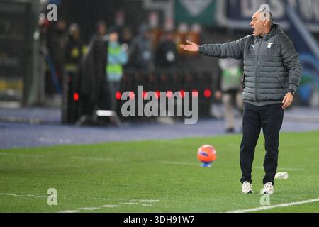 19 gennaio 2026, Stadio Olimpico, Roma, Italia; partita di serie A Enilive; Lazio contro Como; Maurizio Sarri allenatore del SS Lazio Foto Stock