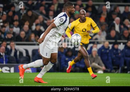 Londra, Germania 20 gennaio 2026: Champions League - 2025/2026 - Tottenham Hotspur vs. Borussia Dortmund nella foto: Kevon Danso (Spurs) Foto Stock