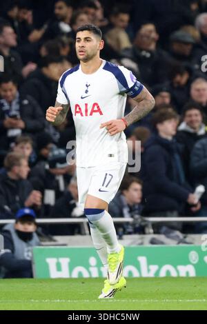 Londra, Germania 20 gennaio 2026: Champions League - 2025/2026 - Tottenham Hotspur vs. Borussia Dortmund nella foto: Cristian Romero (Spurs) Foto Stock