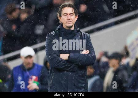 Londra, Germania 20 gennaio 2026: Champions League - 2025/2026 - Tottenham Hotspur vs. Borussia Dortmund nella foto: Allenatore Thomas Frank (Spurs) Foto Stock
