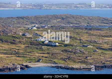 Irlanda, Contea di Galway, Clifden, Connemara, Clifden Bay, Wild Atlantic Way Foto Stock