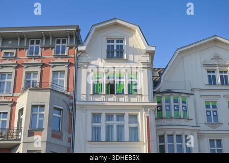 Wohnhaus, Altbau, Hauptstraße, Schöneberg, Berlino, Germania Foto Stock