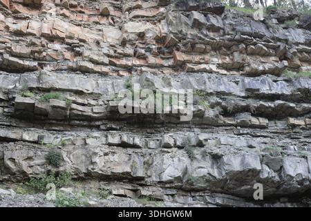 Formazione geologica di pietre ad Aladaglar, Turchia Foto Stock