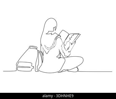 Illustrazione line art che mostra un uomo d'affari che presenta a un pubblico utilizzando un grande schermo vuoto metafora visiva per l'insegnamento, l'apprendimento o l'espla di dati Illustrazione Vettoriale