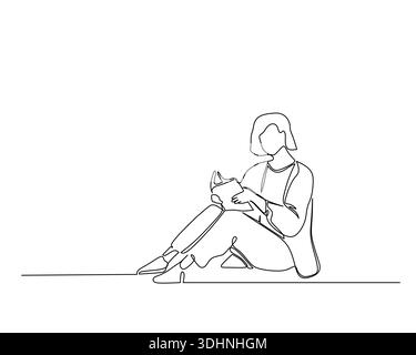 L'illustrazione stilizzata raffigura un giovane, possibilmente uno studente, in piedi con uno zaino e libri, facendo un chiaro gesto della mano Illustrazione Vettoriale