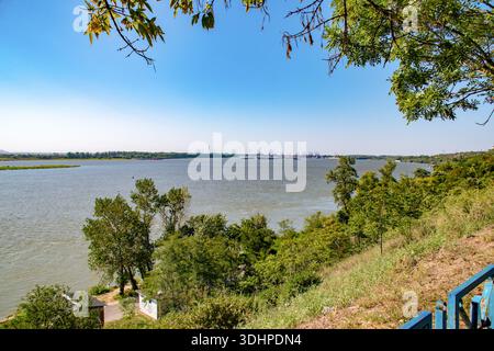 Il porto di Galati è il più grande porto sul Danubio e il secondo più grande in Romania (dopo Costanza). Foto Stock