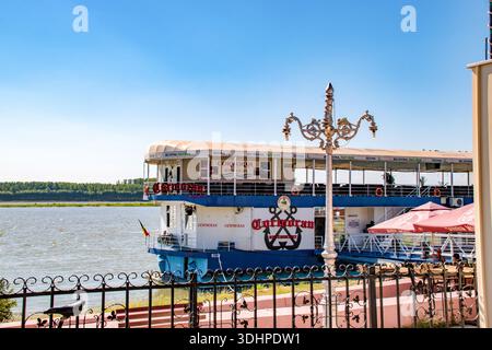 Il porto di Galati è il più grande porto sul Danubio e il secondo più grande in Romania (dopo Costanza). Foto Stock