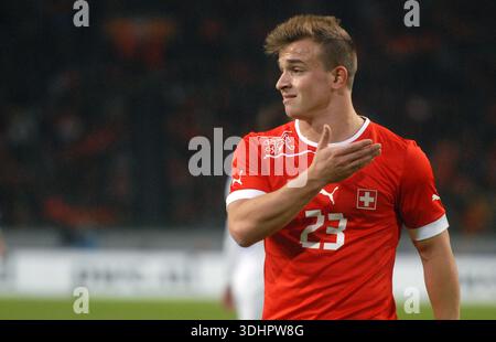 Calcio: Olanda vs Svizzera 11-11-2011 Amsterdam Xherdan Shaqiri Svizzera Foto Stock