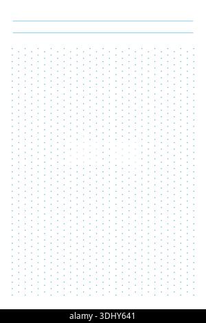 Carta grafica a punti isometrici. Foglio di sfondo isometrico punteggiato. Motivo geometrico per scuola, carta da parati, texture, notebook. Vuoto su bianco Illustrazione Vettoriale
