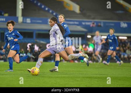 Liverpool, Regno Unito. 23 gennaio 2026. Durante il Barcleys WSL match tra Everton e Brighton a Goodison Park, Liverpool, Inghilterra. Credito: SPP Sport Press Photo. /Alamy Live News Foto Stock