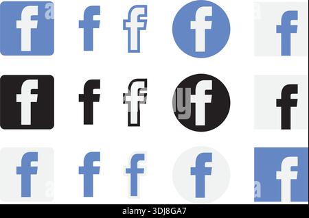 Logo di Facebook Illustrazione Vettoriale