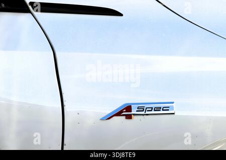 Phoenix, AZ - 12 gennaio 2026: I marchi A-Spec rappresentano le divisioni ad alte prestazioni delle vetture prodotte da Acura. Foto Stock