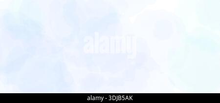 Sfondo effetto acquerello blu pastello. Texture sfumata di acquerello cielo chiaro. La vernice soffice sfocata spruzza la carta da parati per il compleanno, San Valentino o il matrimonio. Sfondo in marmo femminile vettoriale Illustrazione Vettoriale