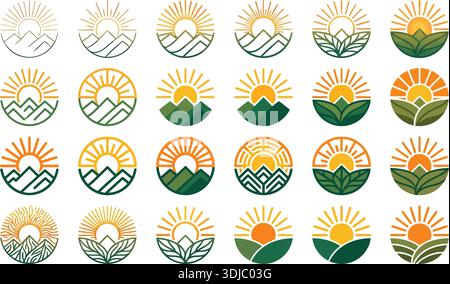 Set di tre icone circolari antibatteriche in bianco e nero con simboli di virus e batteri, isolate su sfondo bianco. Illustrazione Vettoriale