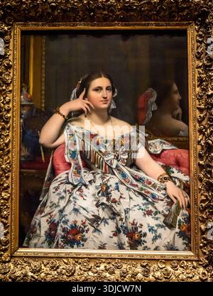 Jean-Auguste-Dominique Ingres: Madame Moitessier, National Gallery, Londra, Inghilterra, Regno Unito Foto Stock