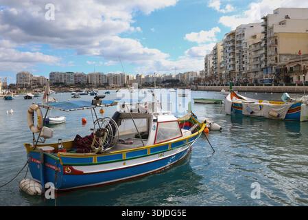 Spinola Bay, St Julian's Malta Foto Stock