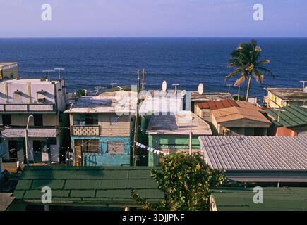 La Perla, quartiere storico situato nella città vecchia di San Juan, Porto Rico Foto Stock