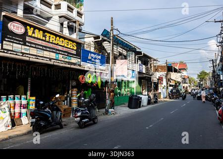 Market Street, città storica di Fort Kochi, Kochi (Cochin), Kerala, India, Asia meridionale, Asia Foto Stock