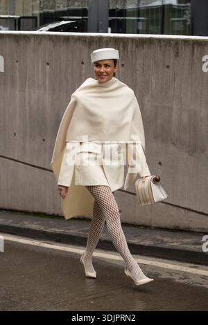Nina Sandbech arriva all'Opéra Sport Show/Copenhagen Fashionweek Foto Stock