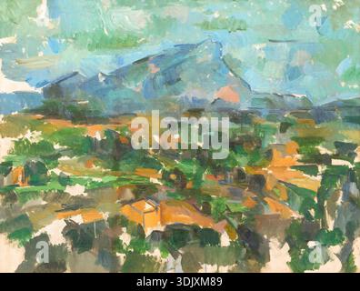 Montagne Sainte-Victoire , Paul Cezanne, 1904-1906 Foto Stock