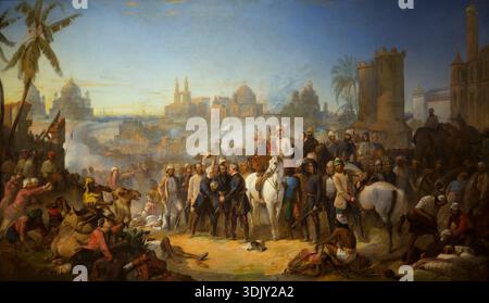 The Relief of Lucknow, di Thomas Jones Barker, 1859 Foto Stock