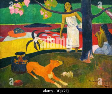 Russia, San Pietroburgo, Museo Statale dell'Ermitage, Pastorales Tahitiennes, di Paul Gauguin, 1892 Foto Stock