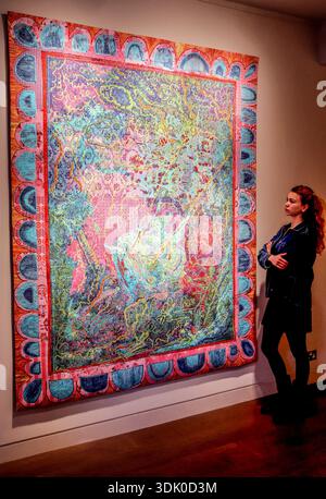 Londra, Regno Unito. 29 gennaio 2026. Fascist Swing, 2025 Arazzo piano Nobile mostra di opere dell'artista britannico Grayson Perry, in Maps and Tapestries fino al 27 marzo. Crediti: Paul Quezada-Neiman/Alamy Live News Foto Stock