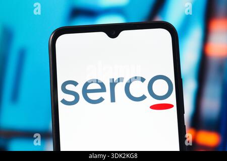 29 gennaio 2026, Canada: In questa immagine, il logo del gruppo Serco viene visualizzato sullo schermo di uno smartphone. (Credit Image: © Thomas Fuller/SOPA Images via ZUMA Press Wire) SOLO PER USO EDITORIALE! Non per USO commerciale! Foto Stock