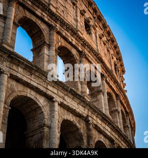 Dettaglio del Colosseo, Lazio, Roma, Italia Foto Stock
