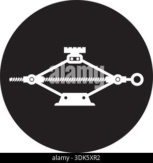 icona del martinetto per auto, illustrazione, simbolo design Illustrazione Vettoriale