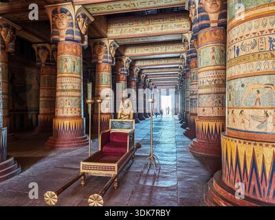 Ouarzazate (Marocco), 7 dicembre 2025. Studio Atlas è una delle più grandi gemme cinematografiche del Marocco. Fondato nel 1983, è uno dei più grandi film studi Foto Stock
