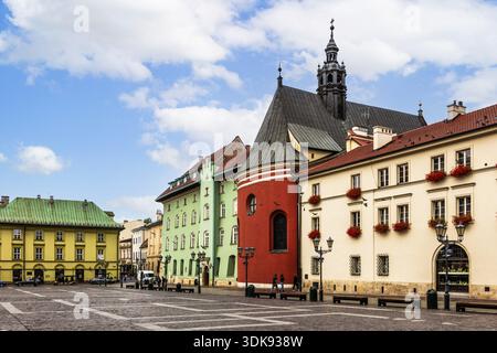 Maly Rynek, piccolo mercato, XIII secolo, Cracovia, Polonia Foto Stock