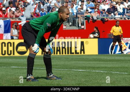 Foxboro USA 16 giugno 2007: CONCACAF Gold Cup quarti di finale USA vs Panama. Gli Stati Uniti vincono 2:1. Il custode DEGLI STATI UNITI Tim Howard Foto Stock