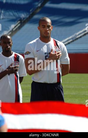 Foxboro USA 16 giugno 2007: CONCACAF Gold Cup quarti di finale USA vs Panama. Gli Stati Uniti vincono 2:1. US International Oguchi Onyewu Foto Stock