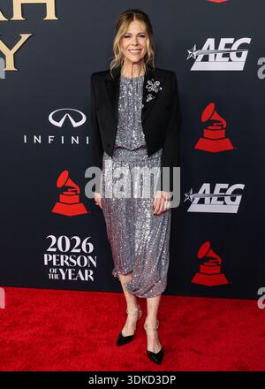 Los Angeles, Stati Uniti. 31 gennaio 2026. LOS ANGELES, CALIFORNIA, USA - GENNAIO 30: Rita Wilson arriva al MusiCares 2026 Person of the Year in onore di Mariah Carey tenutosi al Los Angeles Convention Center South Hall il 30 gennaio 2026 a Los Angeles, California, Stati Uniti. (Foto di Xavier Collin/Image Press Agency) credito: Image Press Agency/Alamy Live News Foto Stock