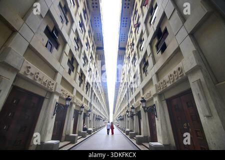 Santo Domingo, Repubblica Dominicana - 04 Gennaio 2018: lo spazio interno del faro di Colombo a Santo Domingo, Repubblica Dominicana Foto Stock
