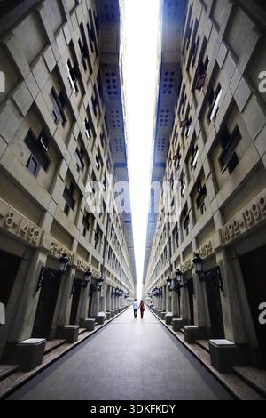 Santo Domingo, Repubblica Dominicana - 04 Gennaio 2018: lo spazio interno del faro di Colombo a Santo Domingo, Repubblica Dominicana Foto Stock