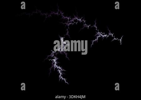 Abstract viola design fulmini Foto Stock