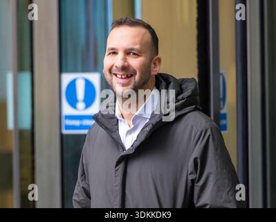 Londra, Regno Unito. 1 febbraio 2026. Zack Polanski, leader del Partito Verde, alla BBC per domenica con Laura Kuenssberg. Crediti: Mark Thomas/Alamy Live News Foto Stock