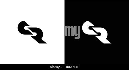 Design moderno e resistente con logo CR Illustrazione Vettoriale