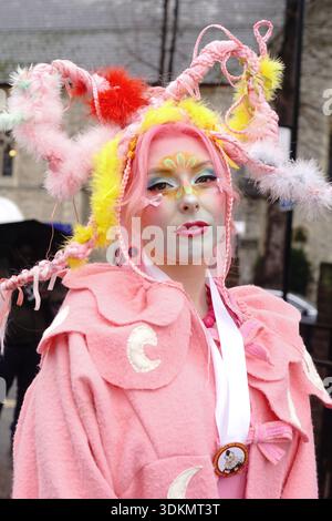 Londra, Regno Unito. 1° febbraio 2026. Crediti: Damiano Sinclair, Clowns Grimaldi, 1 febbraio 2026, Londra, Regno Unito, 80° servizio annuale Grimaldi, Haggerston, Clowns, commemorazione annuale Credit: Damiano Sinclair/Alamy Live News Foto Stock